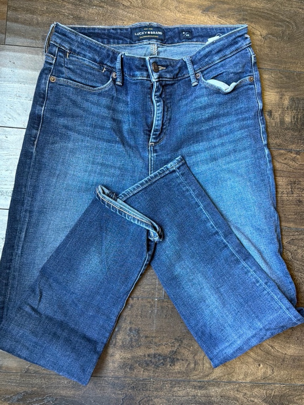 Lucky Brand Indigo Blue Straight-Leg Jeans